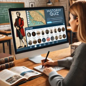 Gimkit quiz on history with questions about historical figures, events, and maps for student engagement