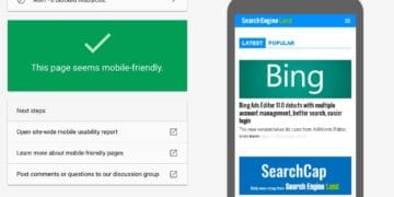 mobile friendly test