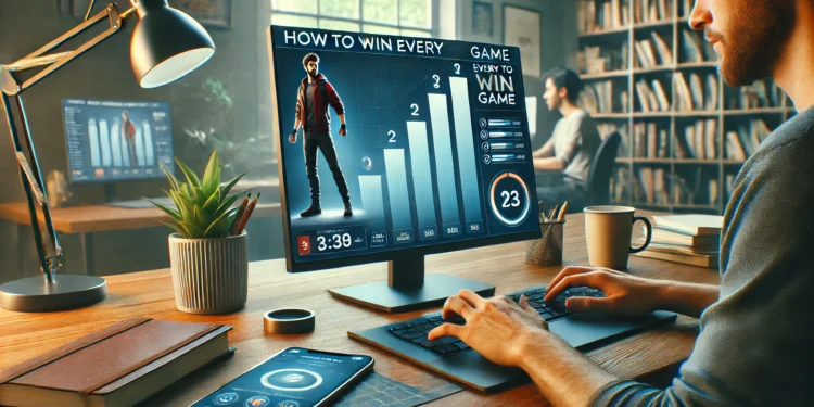 Gimkit game interface showing a leaderboard with a top player, set in a modern workspace with a focused individual