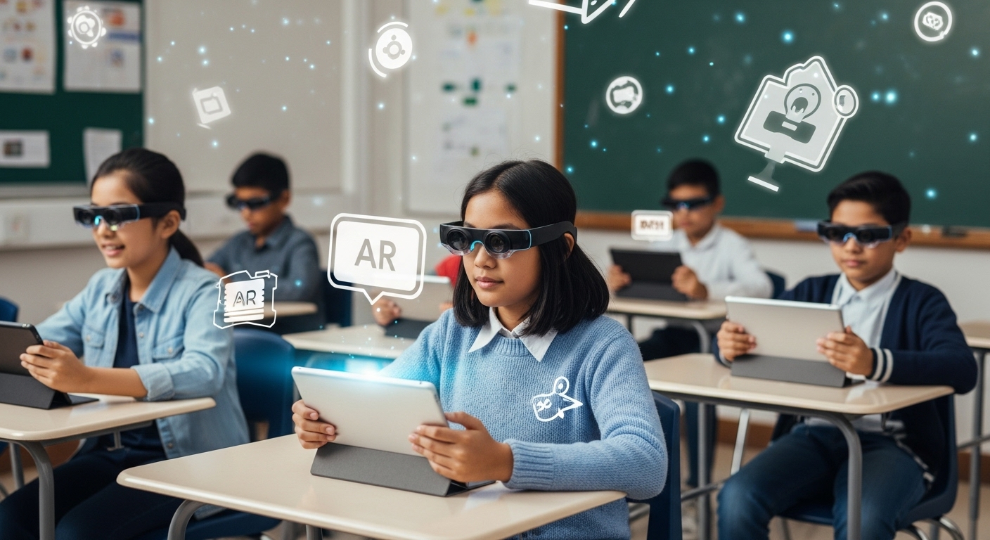 Augmented Reality (AR) enhances Gimkit, creating immersive and engaging learning experiences.