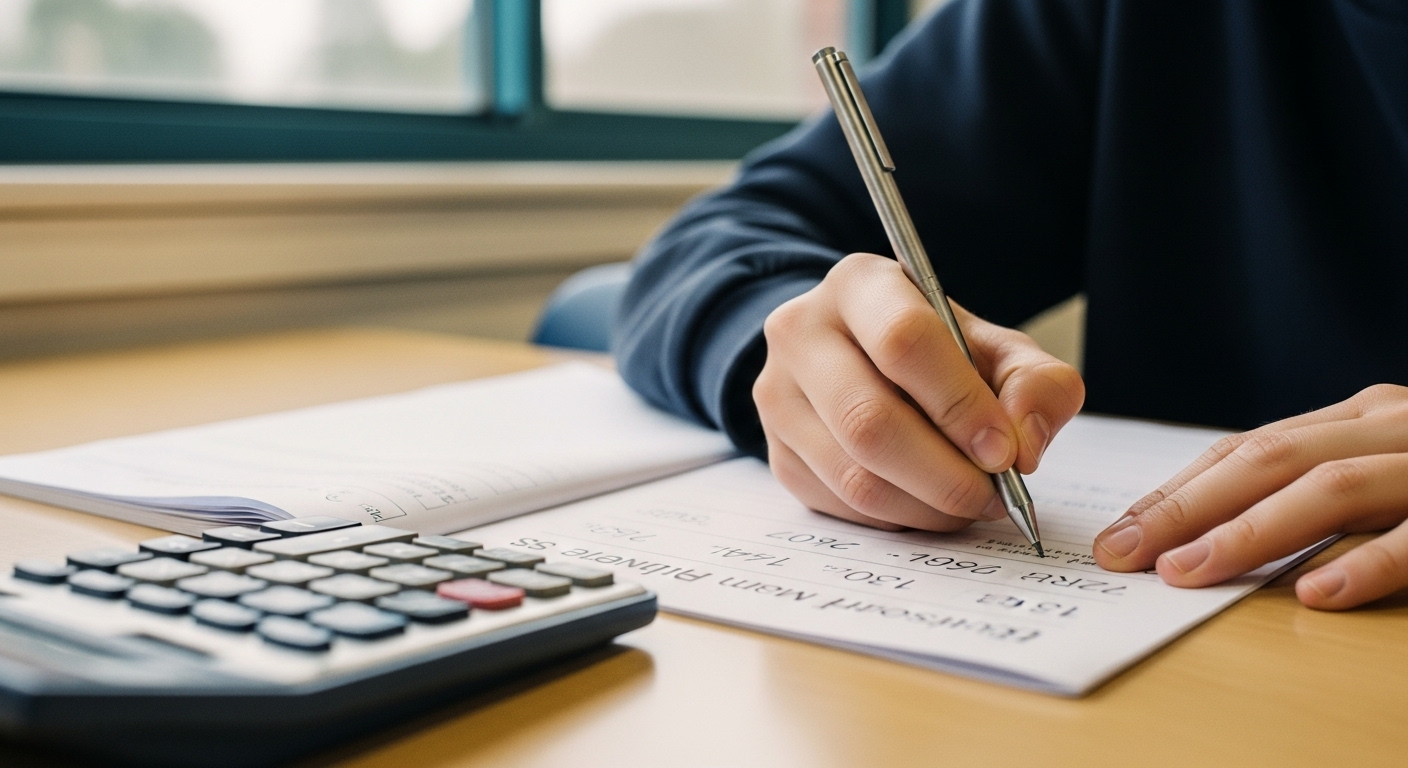 Student making a common percentage calculation error while solving a math problem, representing a procedural distractor in educational assessments.