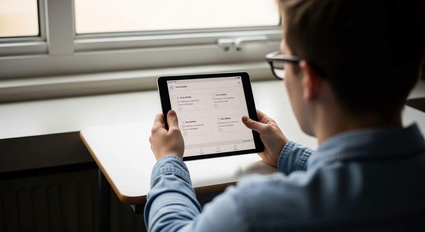 Two quiz answers that are nearly identical on a digital quiz interface, causing confusion for a student.