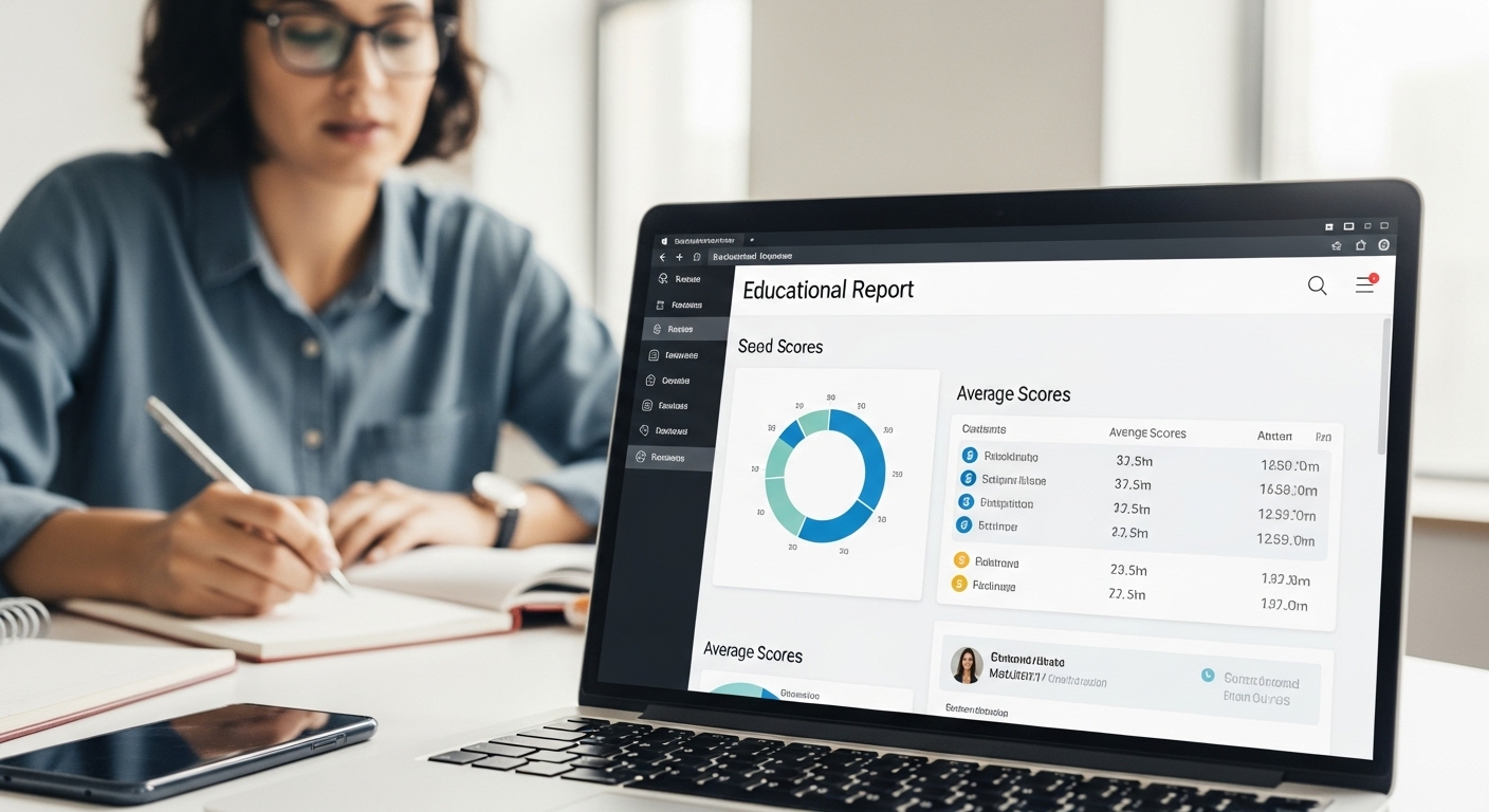 Computer screen showing student performance data and analytics from Gimkit