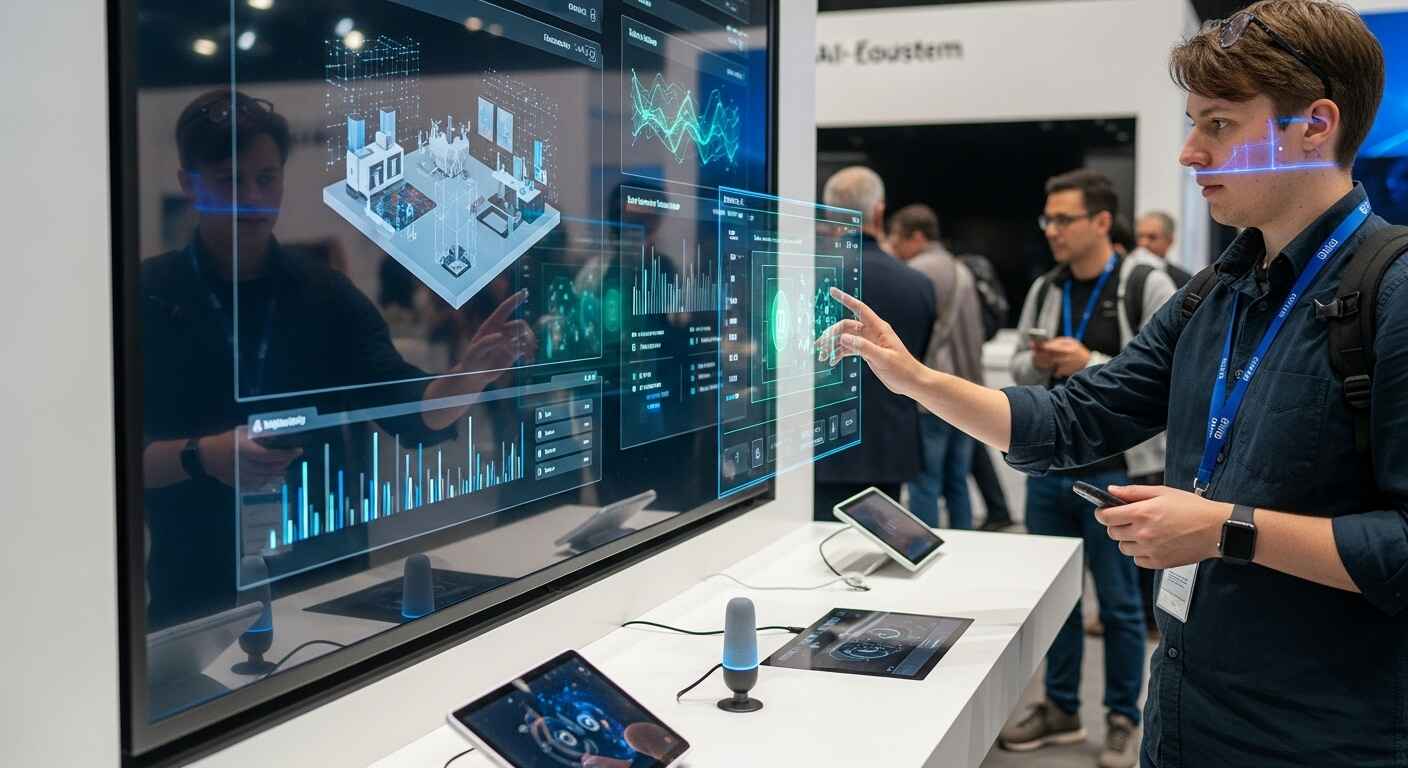 ZTE AI-powered voice and multi-modal technology enabling seamless interaction across devices with voice, touch, and visual recognition.
