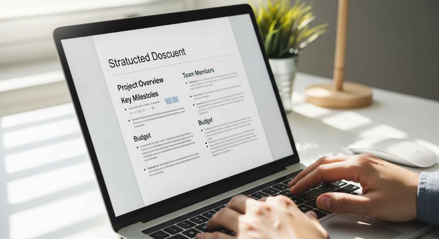 “Organized digital file naming system on laptop screen showing structured naming convention for education resources.