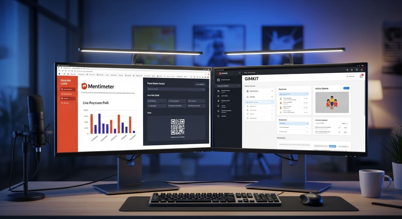 Comparison of Mentimeter’s integration versatility with Gimkit’s LMS connectivity in educational environments.