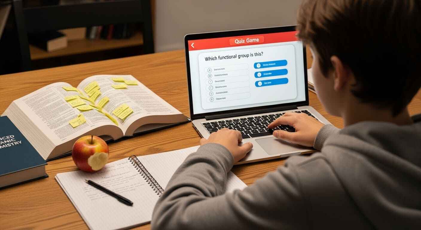 tudent setting daily study routine using calendar and gamified learning app