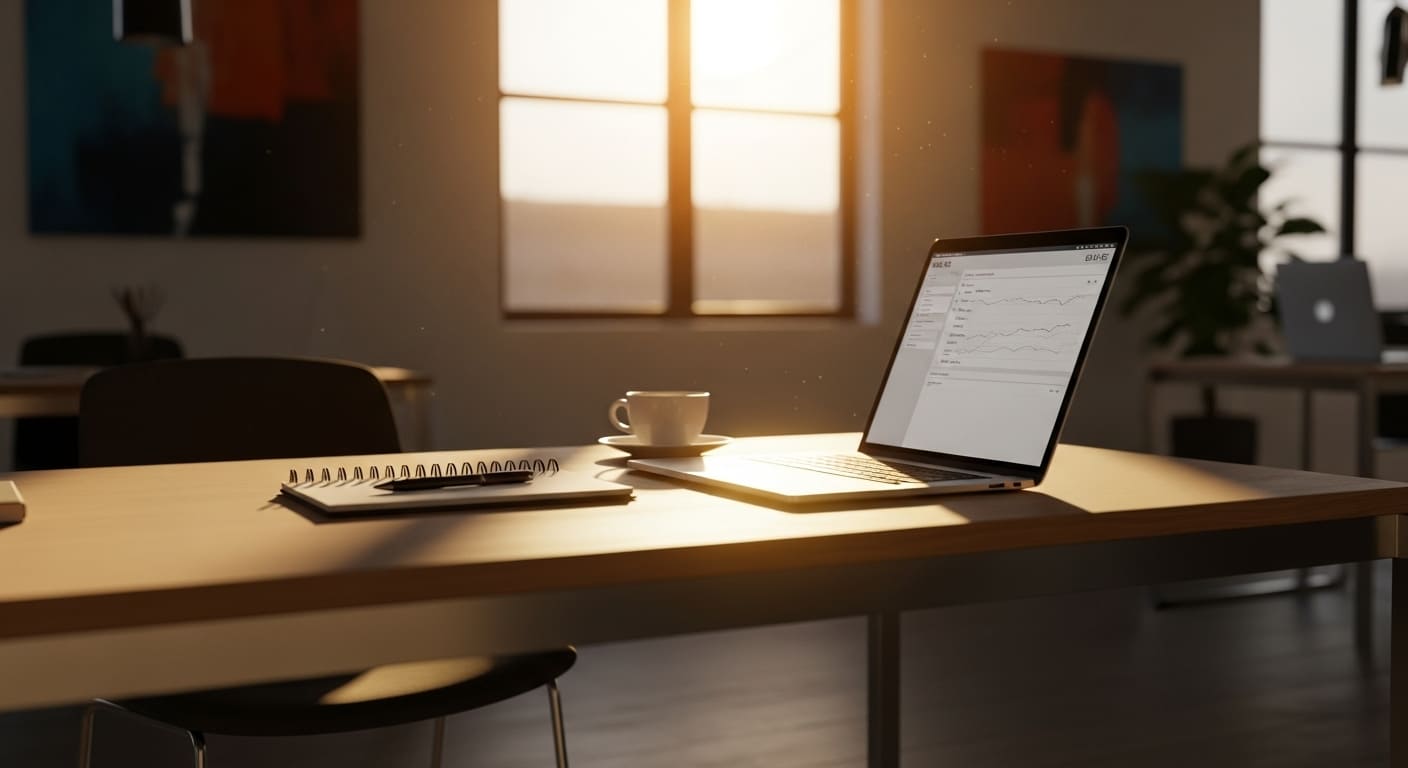 Vacant sales office desk representing revenue loss and long ramp time costs in new hire onboarding