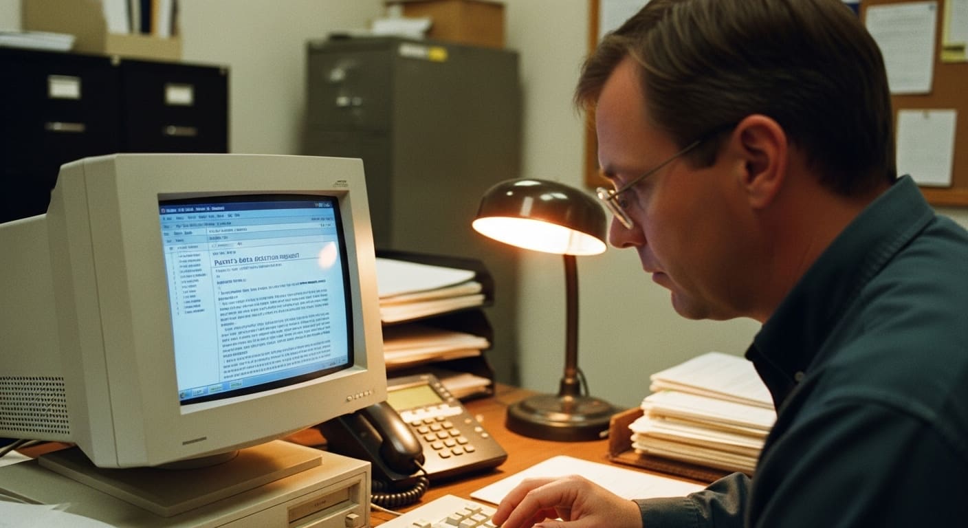 School administrator reading a parent email requesting student data deletion.
