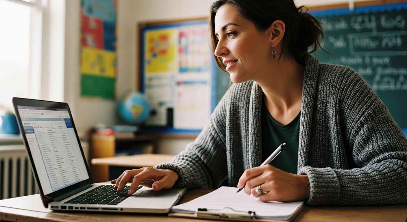 Teacher reviewing student roster and account setup before linking Gimkit assignments through Blackboard.
