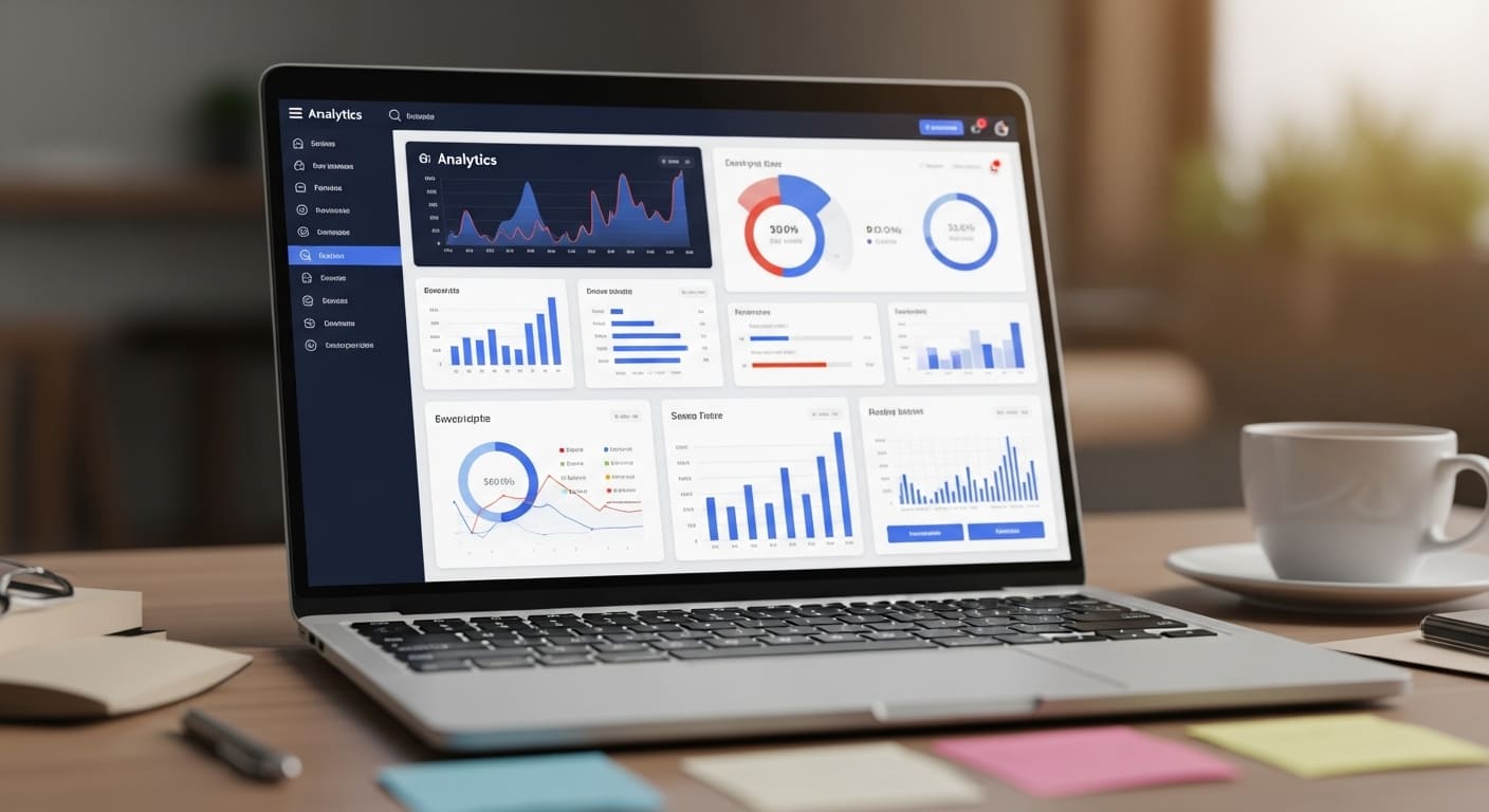 Group of professionals collaborating and laughing while using an online study game together.