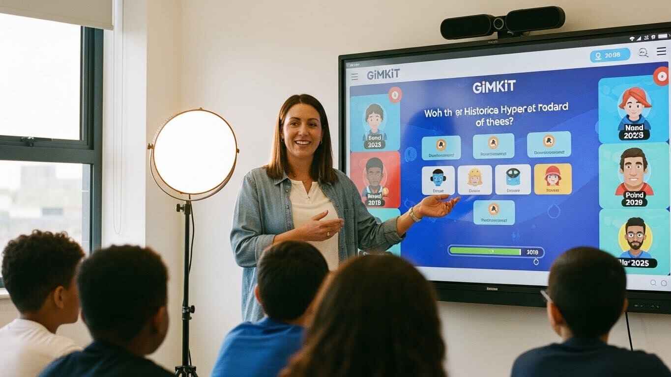 “A modern education-technology photo showing evolving game-based learning tools between 2019 and 2025.”