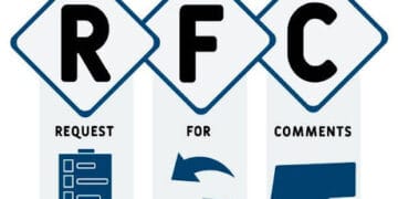 RFC - Request for Comments  acronym. business concept background.  vector illustration concept with keywords and icons. lettering illustration with icons for web banner, flyer, landing