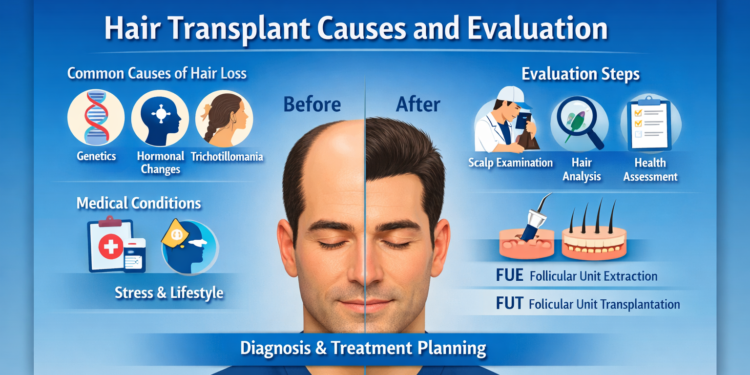 Hair Transplant Causes and Evaluation: Understanding Hair Loss and Treatment